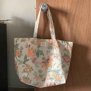 Sezane floral cotton tote bag NWOT